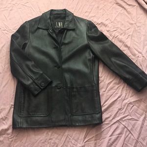 LNR Vintage Genuine Black Leather Jacket